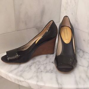 Banana Republic Brown Patent Wedge